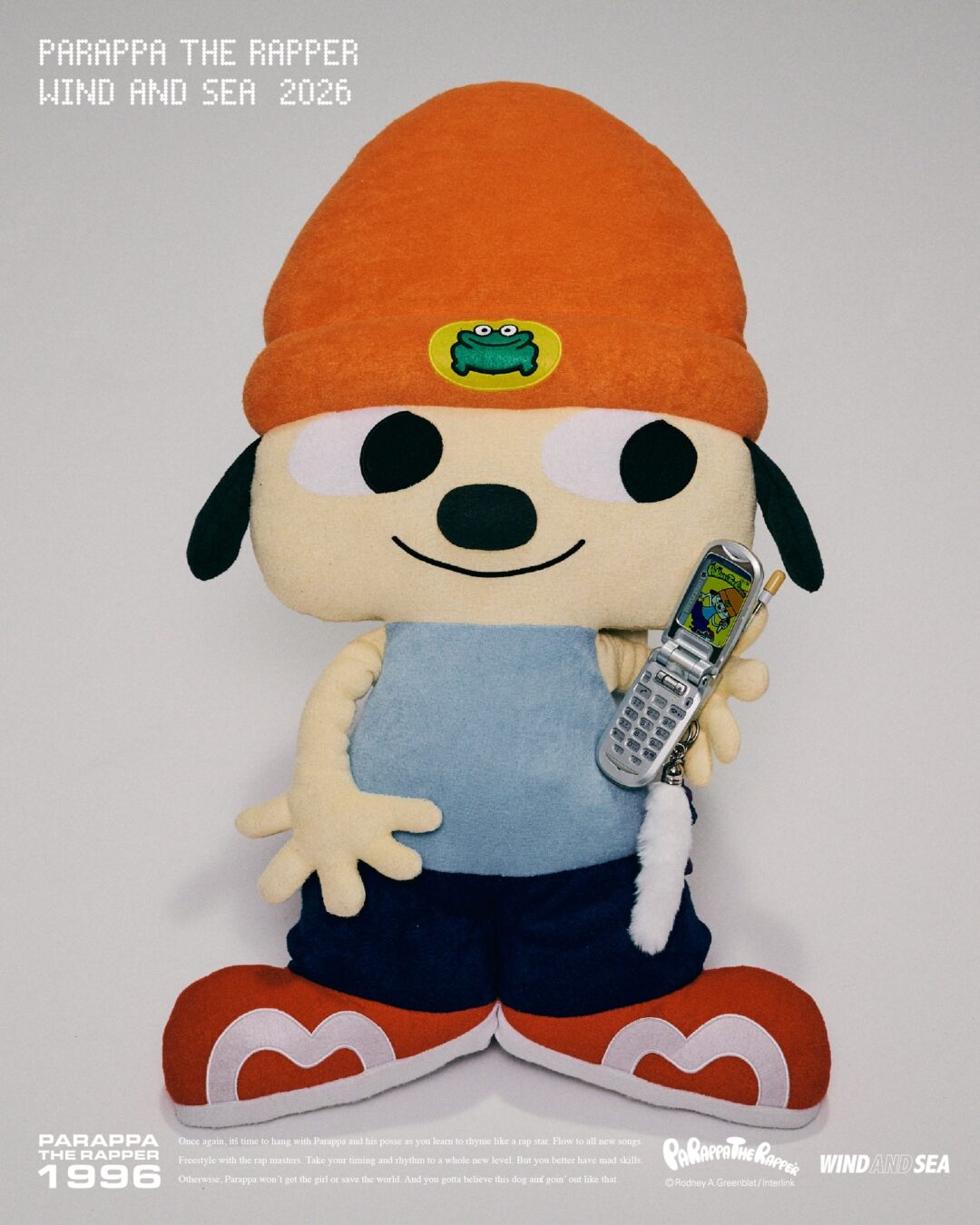 WIND AND SEA × パラッパラッパー 2026 SS コラボが2/13 & 2/14 発売 (c PARAPPA THE RAPPER)