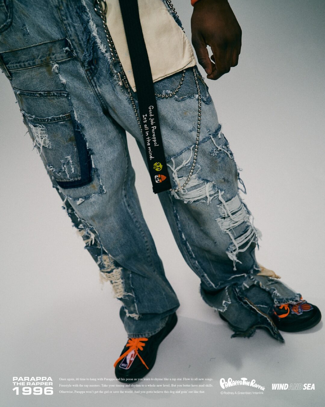 WIND AND SEA × パラッパラッパー 2026 SS コラボが2/13 & 2/14 発売 (c PARAPPA THE RAPPER)