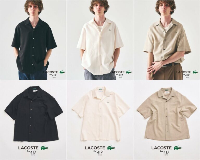 417 EDIFICE × LACOSTE 2026 SS 別注 “クレープシャツ”が4月上旬 発売 