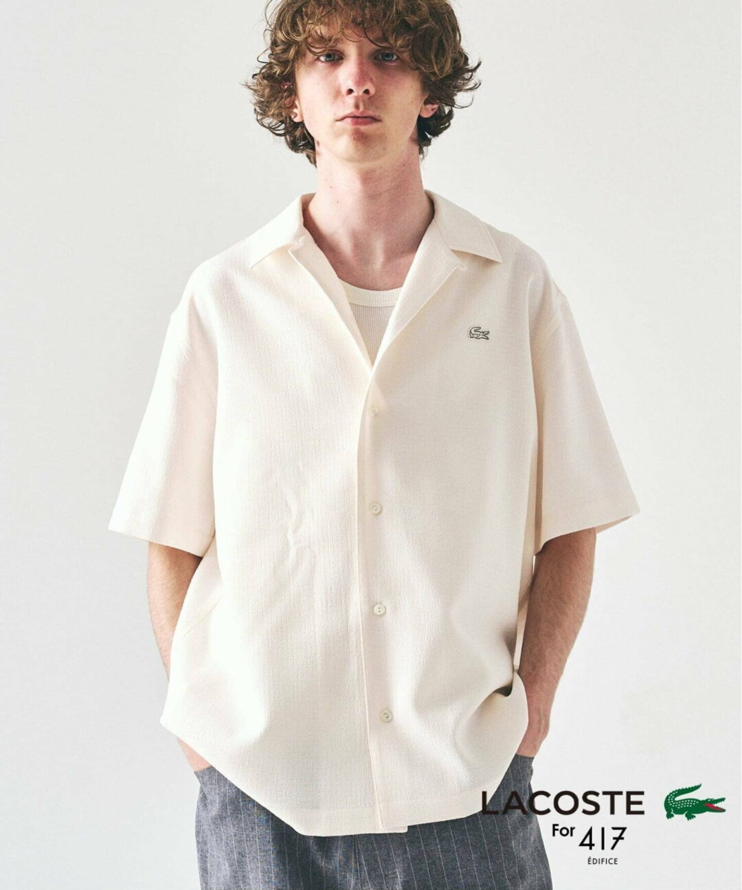 417 EDIFICE × LACOSTE 2026 SS 別注 “クレープシャツ”が4月上旬 発売 (エディフィス ラコステ)