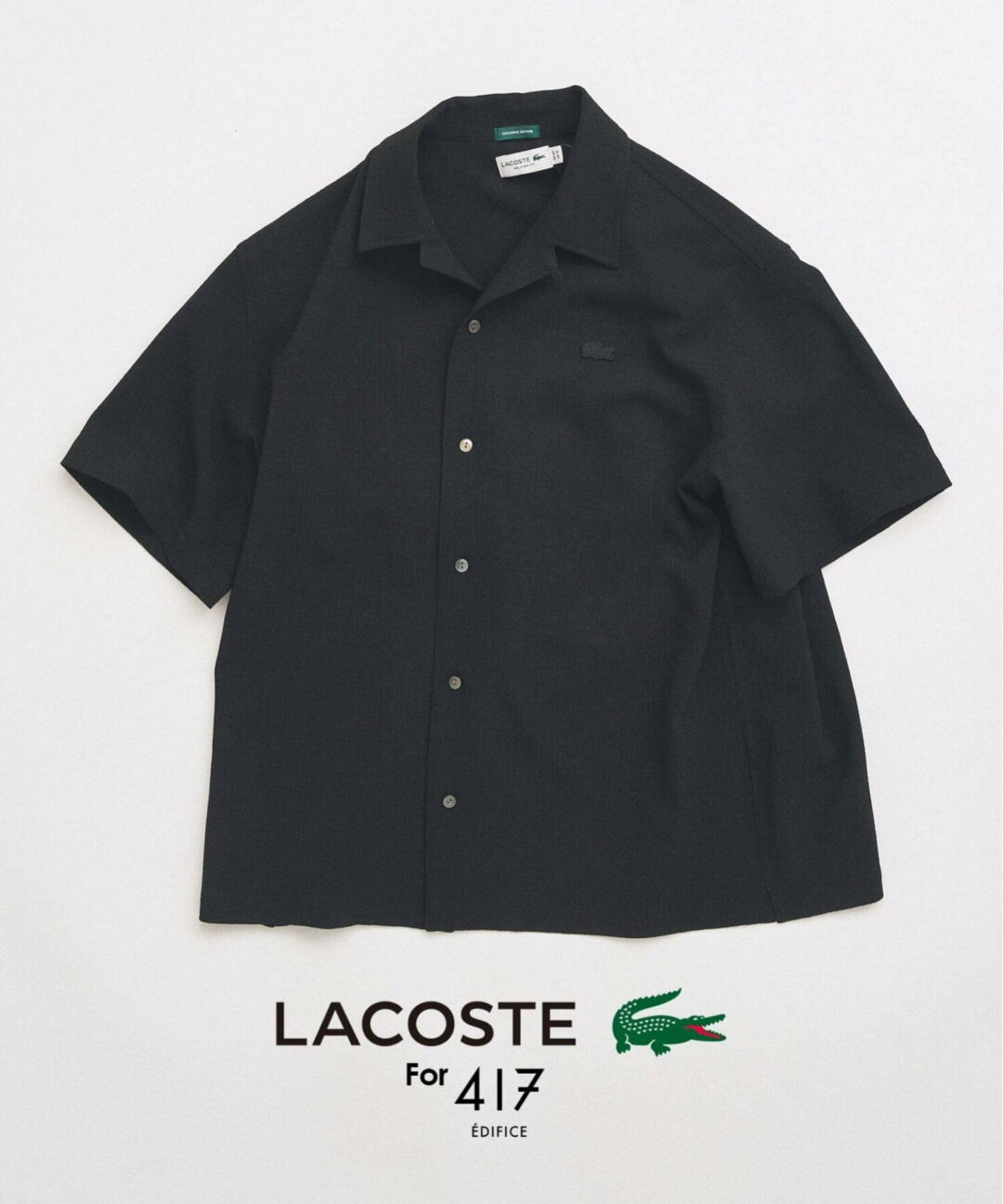 417 EDIFICE × LACOSTE 2026 SS 別注 “クレープシャツ”が4月上旬 発売 (エディフィス ラコステ)