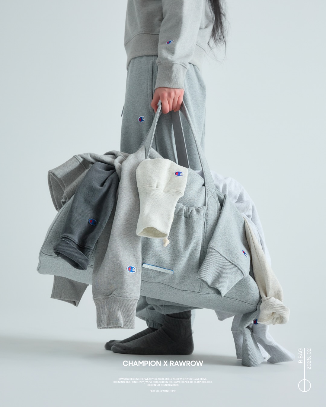 Champion × RAWROW コラボバッグが2026年 2/6 & 2/9 発売 (チャンピオン ローロー)