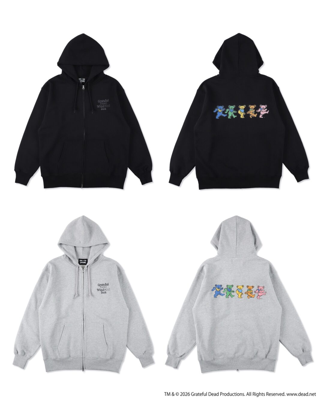 WIND AND SEA × Grateful Dead 2026 SS コラボが2/14 発売 (ウィンダンシー グレイトフル・デッド)