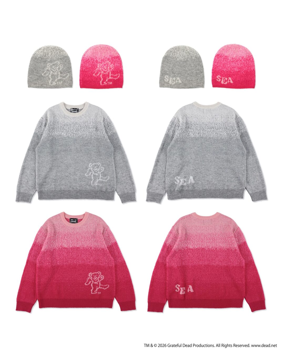 WIND AND SEA × Grateful Dead 2026 SS コラボが2/14 発売 (ウィンダンシー グレイトフル・デッド)