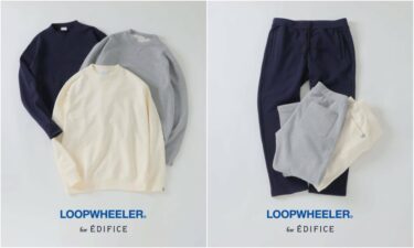 LOOPWHEELER x LOWERCASE for EDIFICE 2026 SSが3月上旬 発売 (ループウィラー ロウワ―ケース エディフィス)