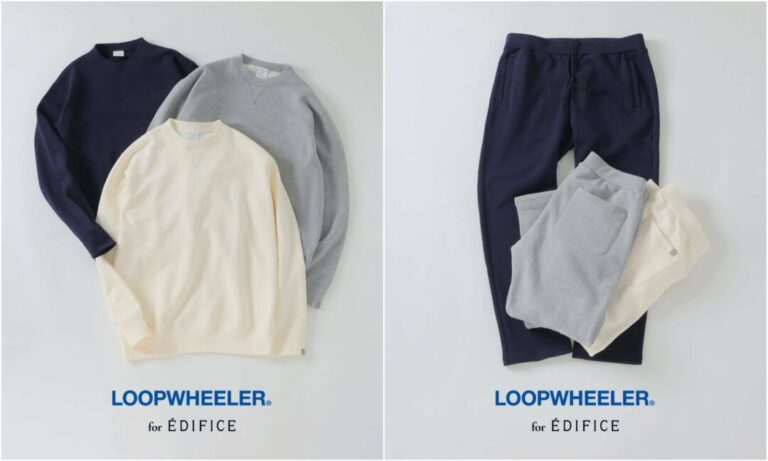 LOOPWHEELER x LOWERCASE for EDIFICE 2026 SSが3月上旬 発売 (ループ
