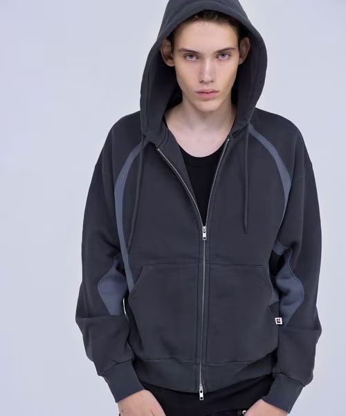 NVRFRGT × RUSSELL ATHLETIC for monkey time “パネル ジップ フーディー”が2026年 2/12 発売 (ネヴァーフォーゲット ラッセルアスレティック モンキータイム)