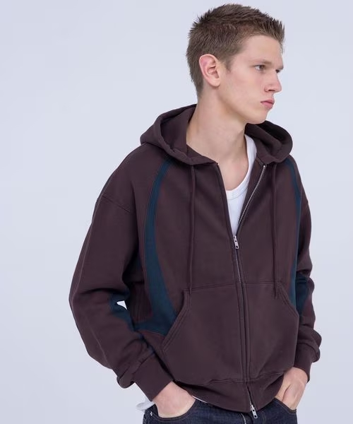 NVRFRGT × RUSSELL ATHLETIC for monkey time “パネル ジップ フーディー”が2026年 2/12 発売 (ネヴァーフォーゲット ラッセルアスレティック モンキータイム)