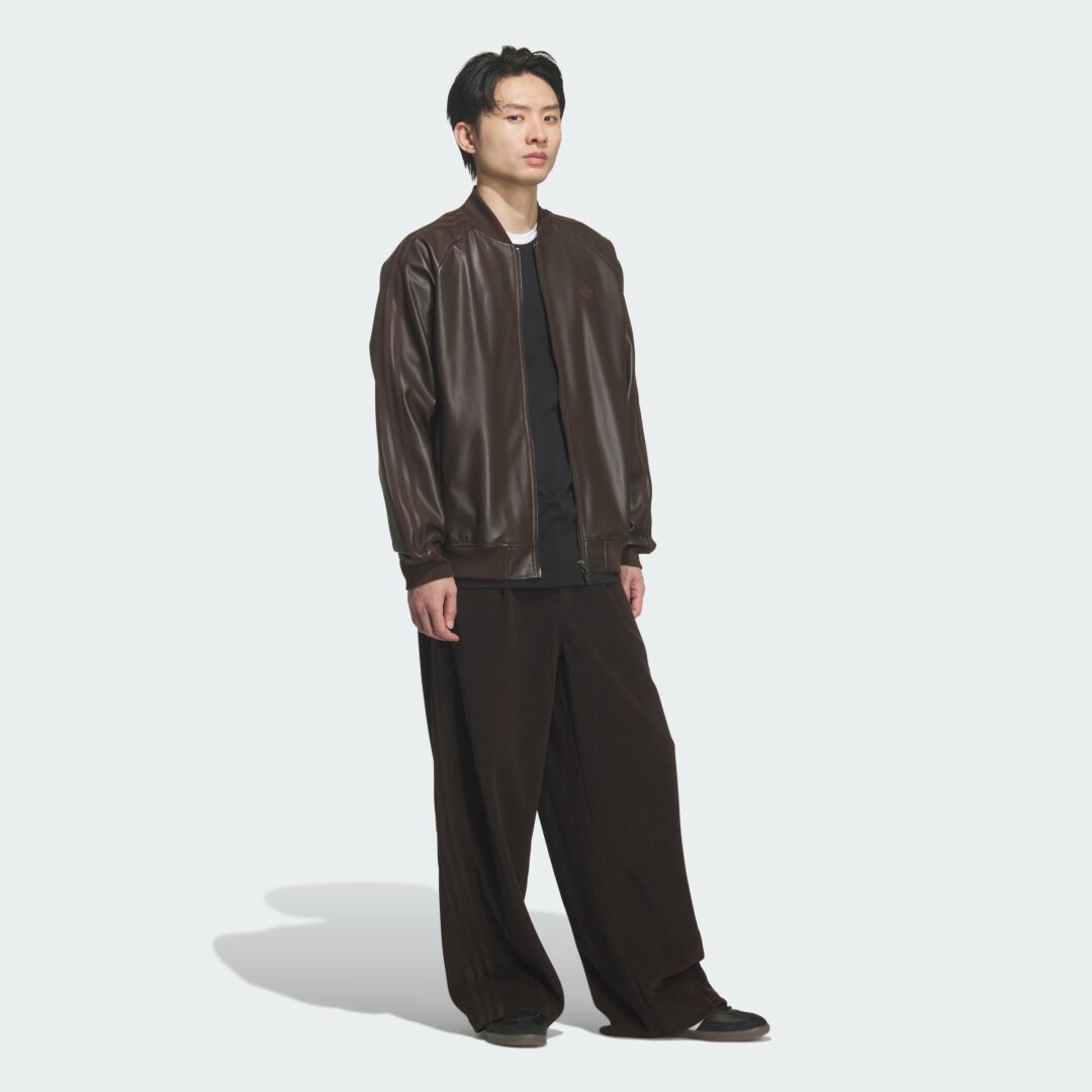 【2026年 2/3 発売】adidas Originals 2026 SS ”SST PLEATHER JACKET” (アディダス オリジナルス “プレザー ジャケット”) [KW1845]
