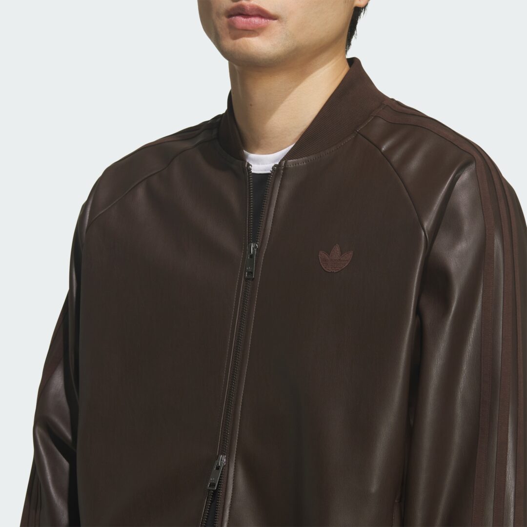 【2026年 2/3 発売】adidas Originals 2026 SS ”SST PLEATHER JACKET” (アディダス オリジナルス “プレザー ジャケット”) [KW1845]