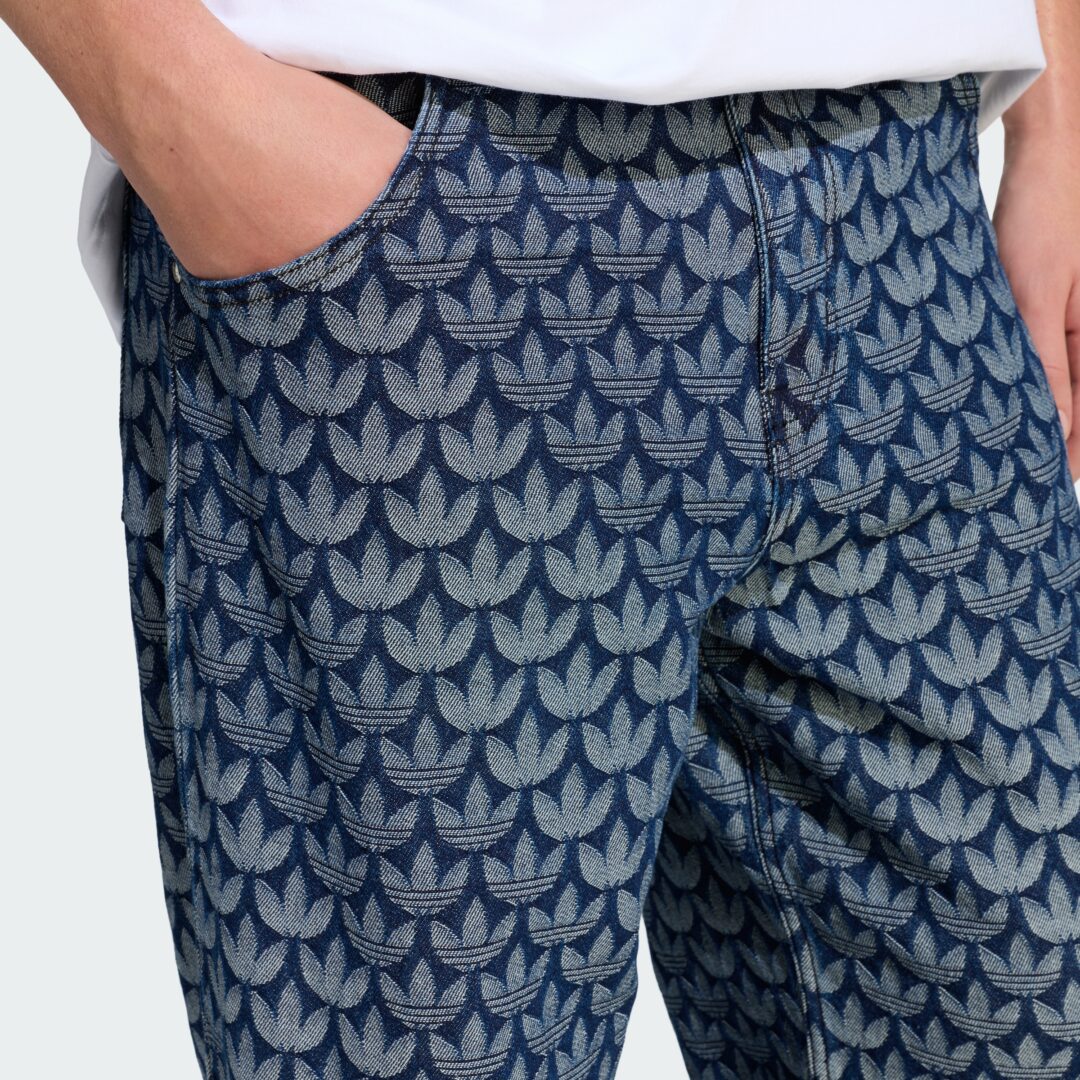 【2026年 2/6 発売】adidas Originals 2026 SS ”Denim Monogram Shirt/Pants” (アディダス オリジナルス “デニム モノグラム シャツ/パンツ”) [KD0397/KD0399]