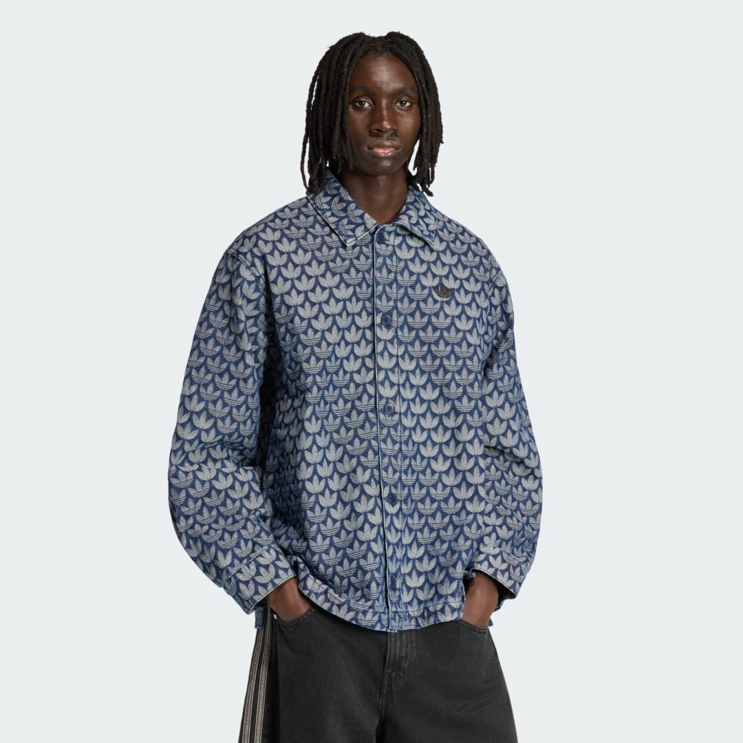 【2026年 2/6 発売】adidas Originals 2026 SS ”Denim Monogram Shirt/Pants” (アディダス オリジナルス “デニム モノグラム シャツ/パンツ”) [KD0397/KD0399]