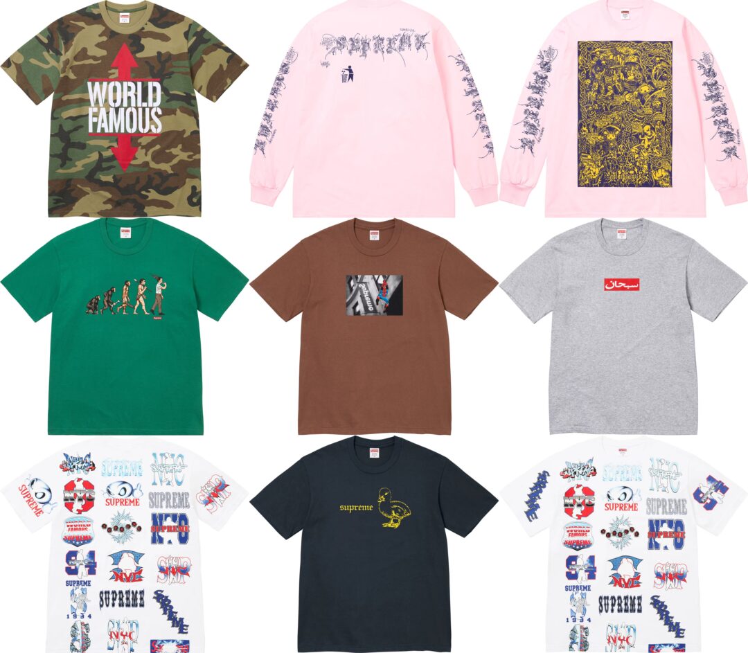シュプリーム/SUPREME】Tシャツ/TEE まとめ 2026 SPRING/SUMMER