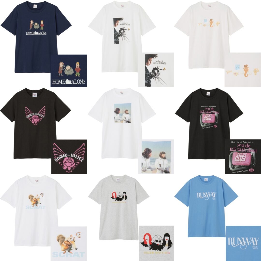 不朽の名作映画がTシャツに！20世紀スタジオの人気7作品をデザインしたPLAZA限定コレクションが2026年 3/27 & 4/3 発売 (20th Century Studios)
