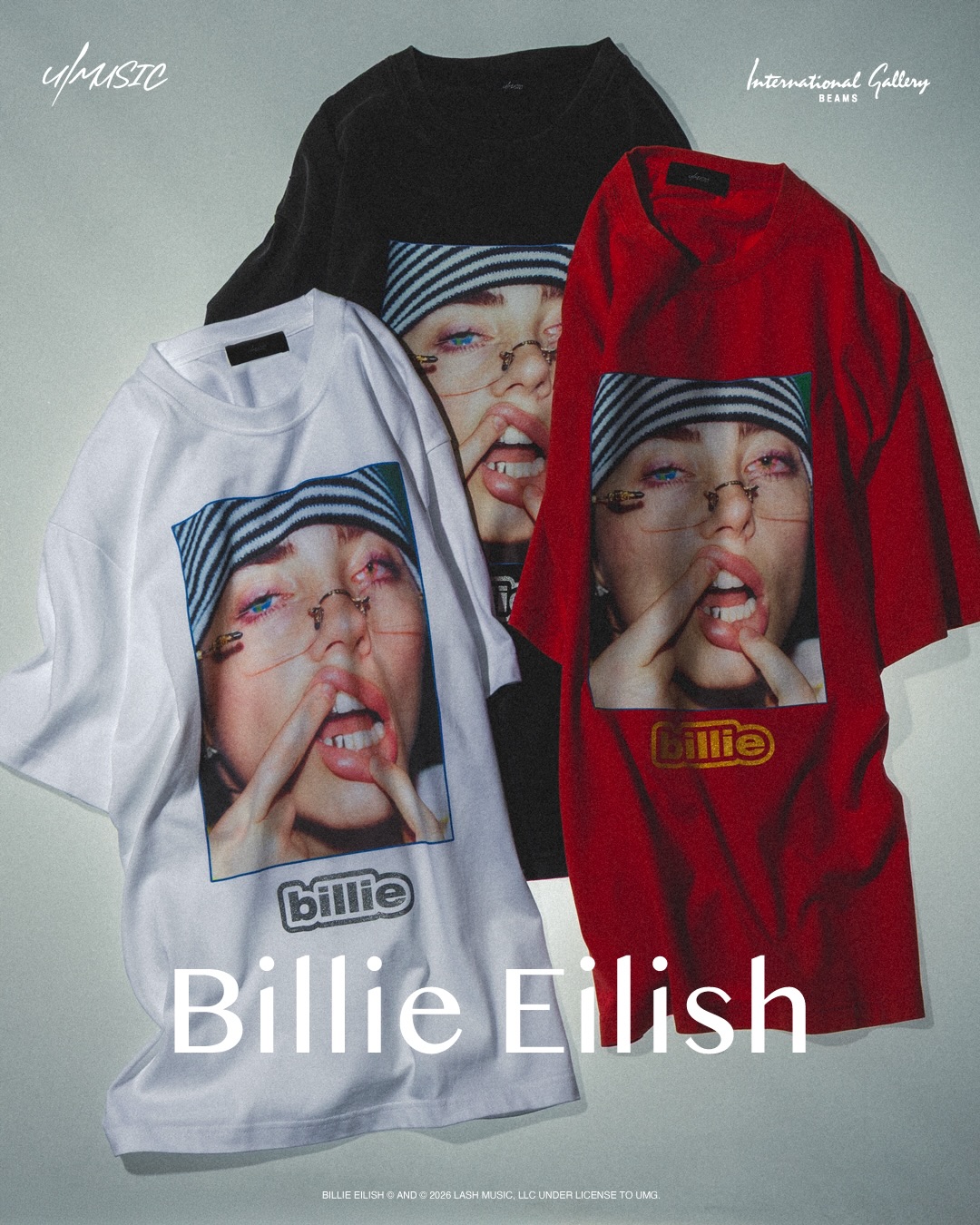 U/MUSIC × International Gallery BEAMS “ICONIC FACES” 2026 SS 第1弾が3/27 発売 (インターナショナル ギャラリー ビームス)