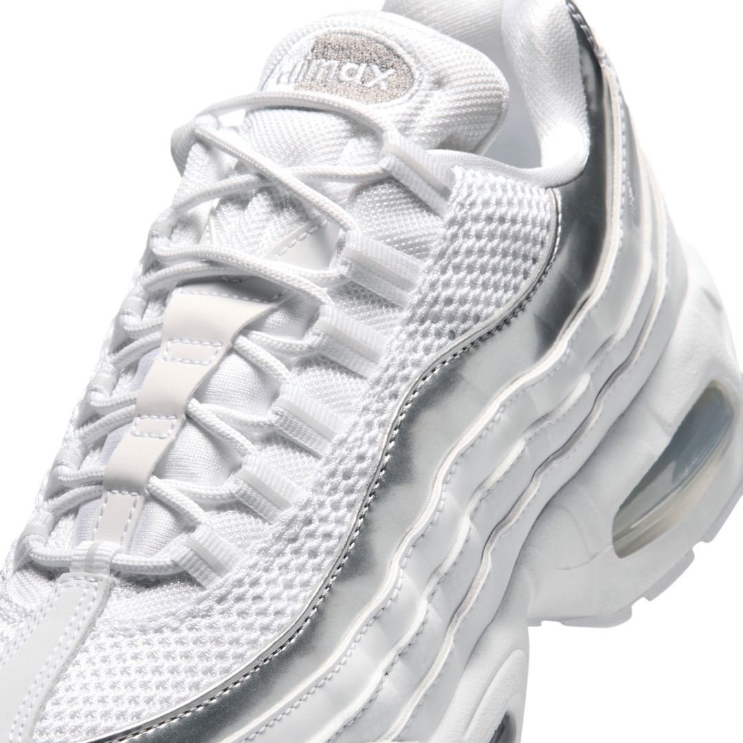 【2026年 4月 発売予定】NIKE W AIR MAX 95 BIG BUBBLE SE “White/Light Charcoal/Metallic Silver” (ナイキ エア マックス 95 ビッグバブル “ホワイト/チャコール/シルバー”) [IR1129-100]
