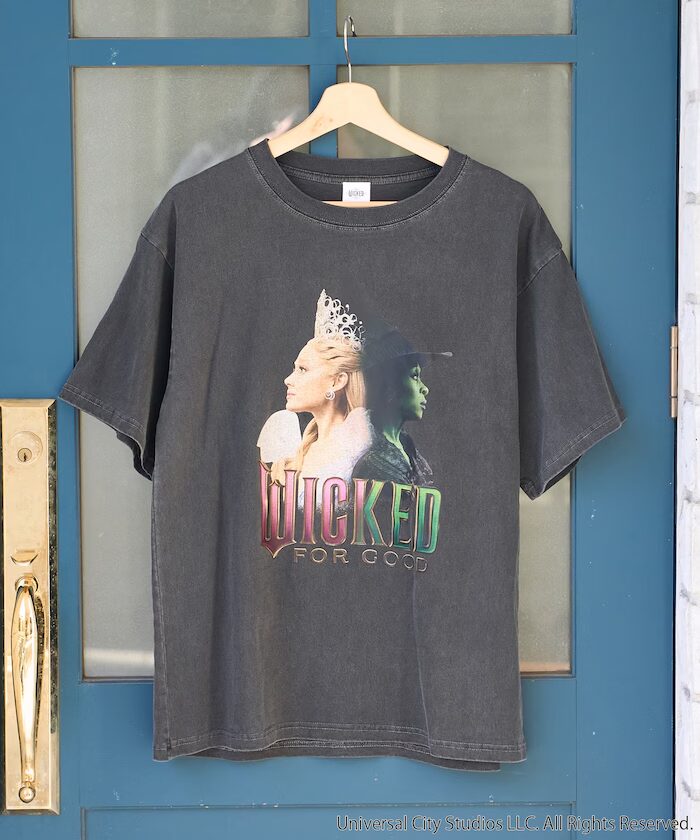 映画「ウィキッド 永遠の約束」とのスペシャルデザインTシャツが2026年 3月下旬 発売 (FREAK’S STORE フリークスストア WICKED)