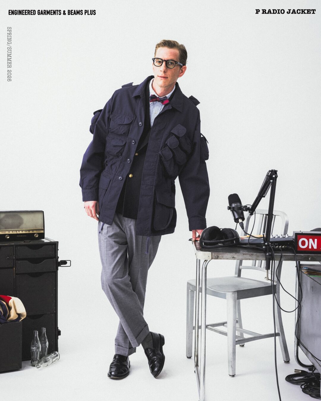 BEAMS PLUS × ENGINEERED GARMENTS 別注ライン「PEG」より、フィールドジャケットをベースにした「P RADIO JACKET」が2026年 3/16 発売 (ビームスプラス エンジニアド ガーメンツ)