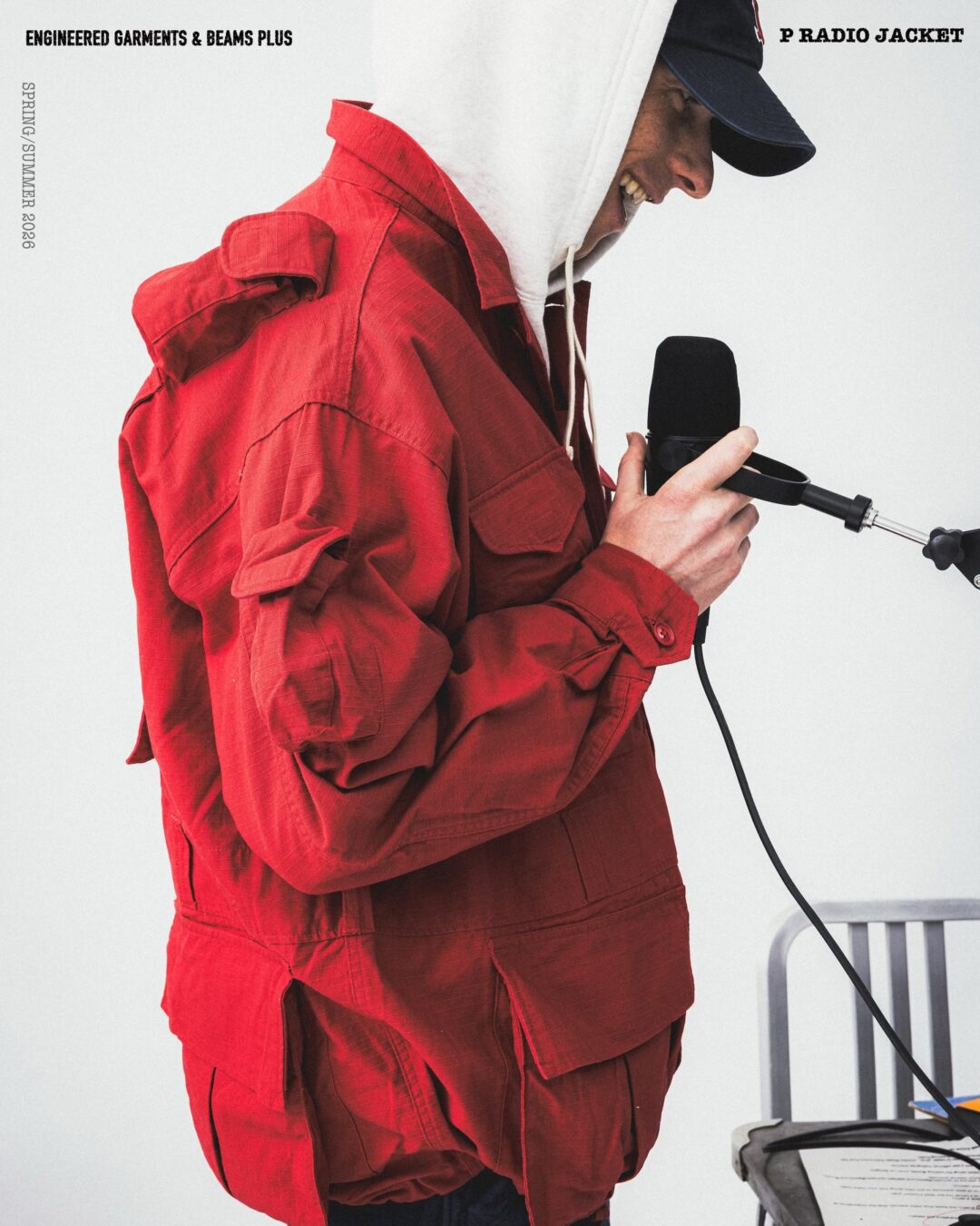BEAMS PLUS × ENGINEERED GARMENTS 別注ライン「PEG」より、フィールドジャケットをベースにした「P RADIO JACKET」が2026年 3/16 発売 (ビームスプラス エンジニアド ガーメンツ)