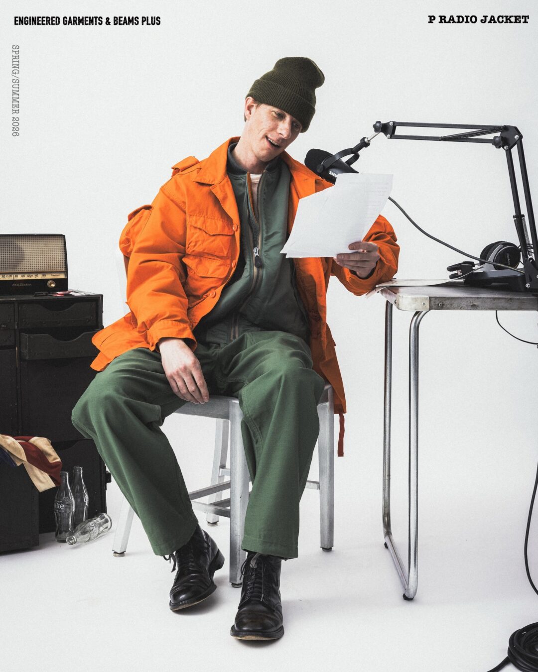 BEAMS PLUS × ENGINEERED GARMENTS 別注ライン「PEG」より、フィールドジャケットをベースにした「P RADIO JACKET」が2026年 3/16 発売 (ビームスプラス エンジニアド ガーメンツ)