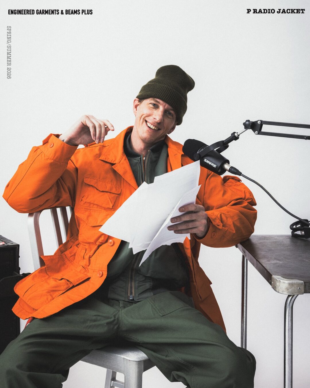 BEAMS PLUS × ENGINEERED GARMENTS 別注ライン「PEG」より、フィールドジャケットをベースにした「P RADIO JACKET」が2026年 3/16 発売 (ビームスプラス エンジニアド ガーメンツ)