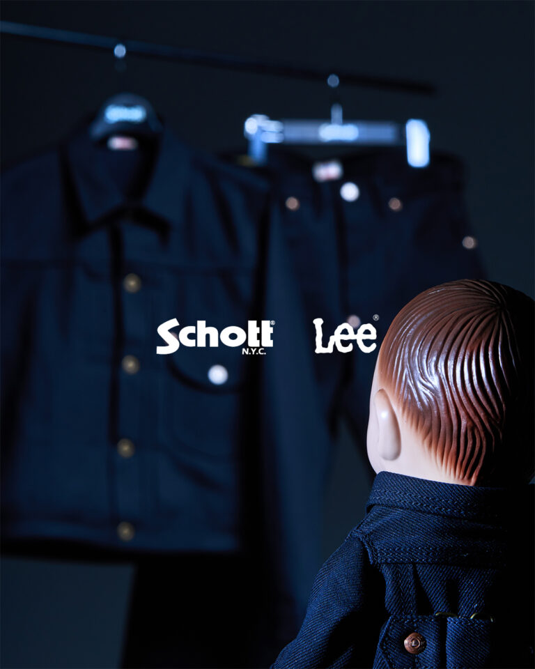 Schott × Lee 2026 SS “101J COWBOY BLACK DENIM JACKET & PANTS”が3