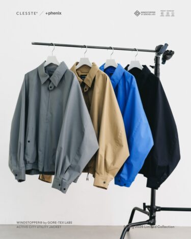 CLESSTE × Plus Phenix 2026 SS 別注 “WINDSTOPPER by GORE-TEX LABS ACTIVE CITY UTILITY JACKET”が3/25 発売 (クレスト プラスフェニックス ゴアテックス ウィンドストッパー ジャケット)