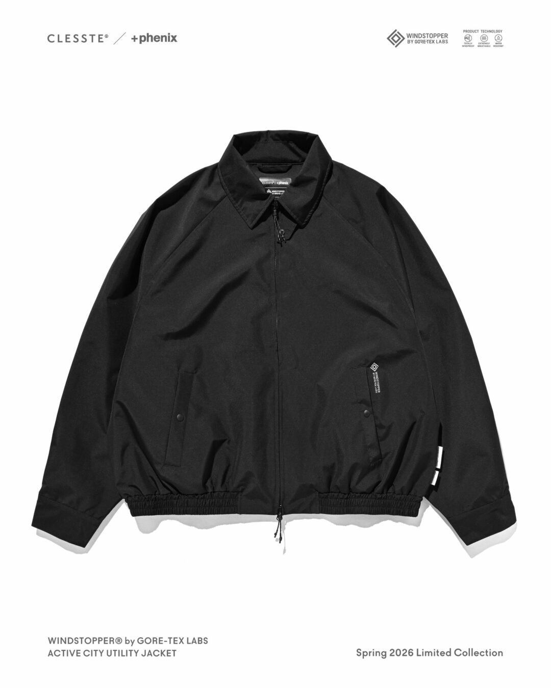 CLESSTE × Plus Phenix 2026 SS 別注 “WINDSTOPPER by GORE-TEX LABS ACTIVE CITY UTILITY JACKET”が3/25 発売 (クレスト プラスフェニックス ゴアテックス ウィンドストッパー ジャケット)