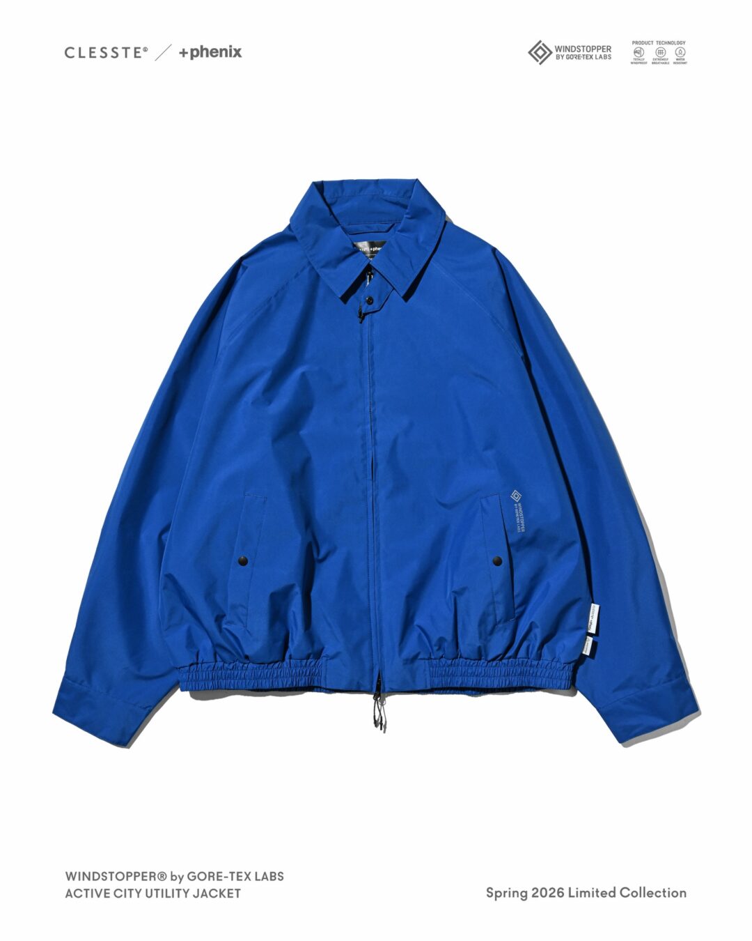 CLESSTE × Plus Phenix 2026 SS 別注 “WINDSTOPPER by GORE-TEX LABS ACTIVE CITY UTILITY JACKET”が3/25 発売 (クレスト プラスフェニックス ゴアテックス ウィンドストッパー ジャケット)