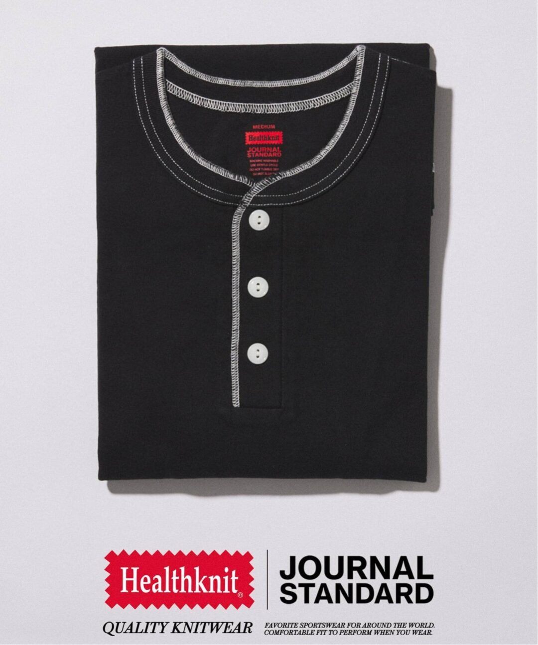 JOURNAL STANDARD × Healthknit 2026 SS 別注 “ヘンリーネックTシャツ” 5カラーが4月中旬 発売 (ジャーナルスタンダード ヘルスニット)