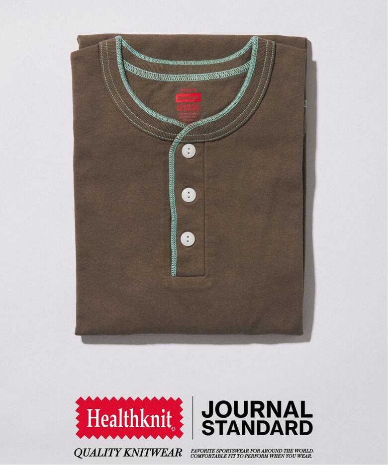 JOURNAL STANDARD × Healthknit 2026 SS 別注 “ヘンリーネックTシャツ” 5カラーが4月中旬 発売 (ジャーナルスタンダード ヘルスニット)