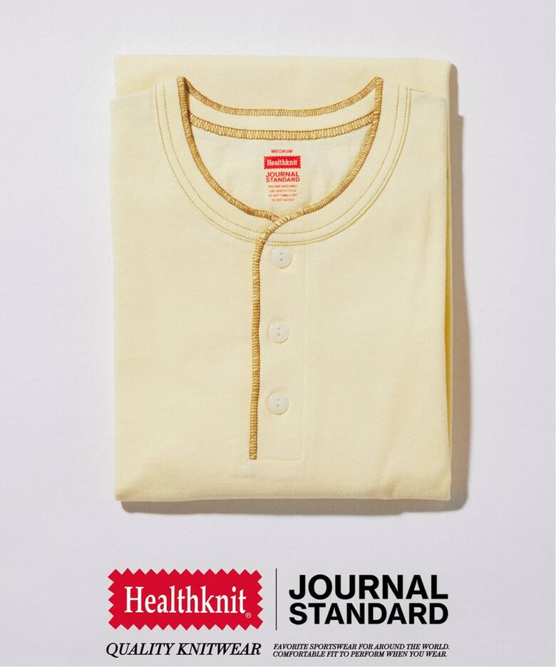 JOURNAL STANDARD × Healthknit 2026 SS 別注 “ヘンリーネックTシャツ” 5カラーが4月中旬 発売 (ジャーナルスタンダード ヘルスニット)
