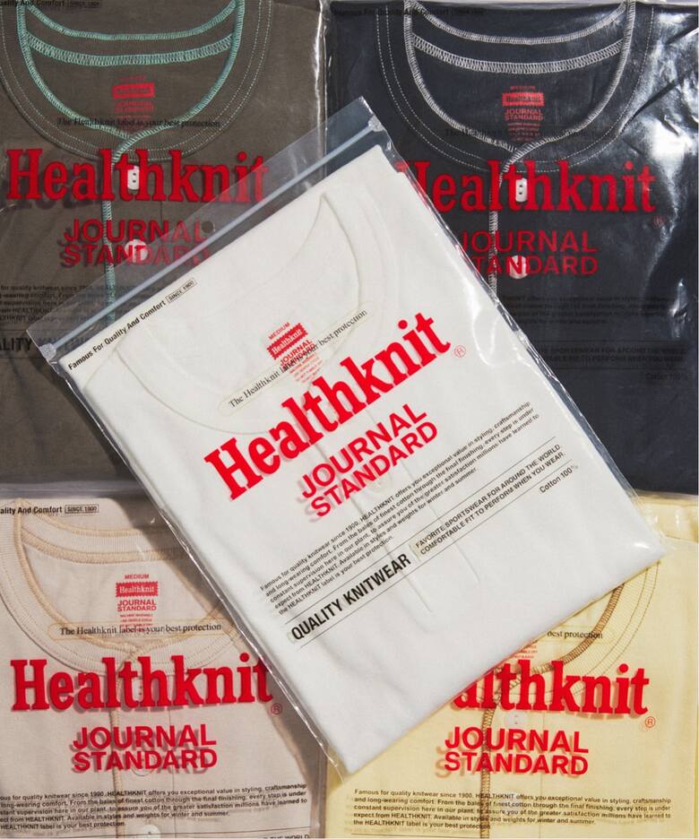 JOURNAL STANDARD × Healthknit 2026 SS 別注 “ヘンリーネックTシャツ” 5カラーが4月中旬 発売 (ジャーナルスタンダード ヘルスニット)