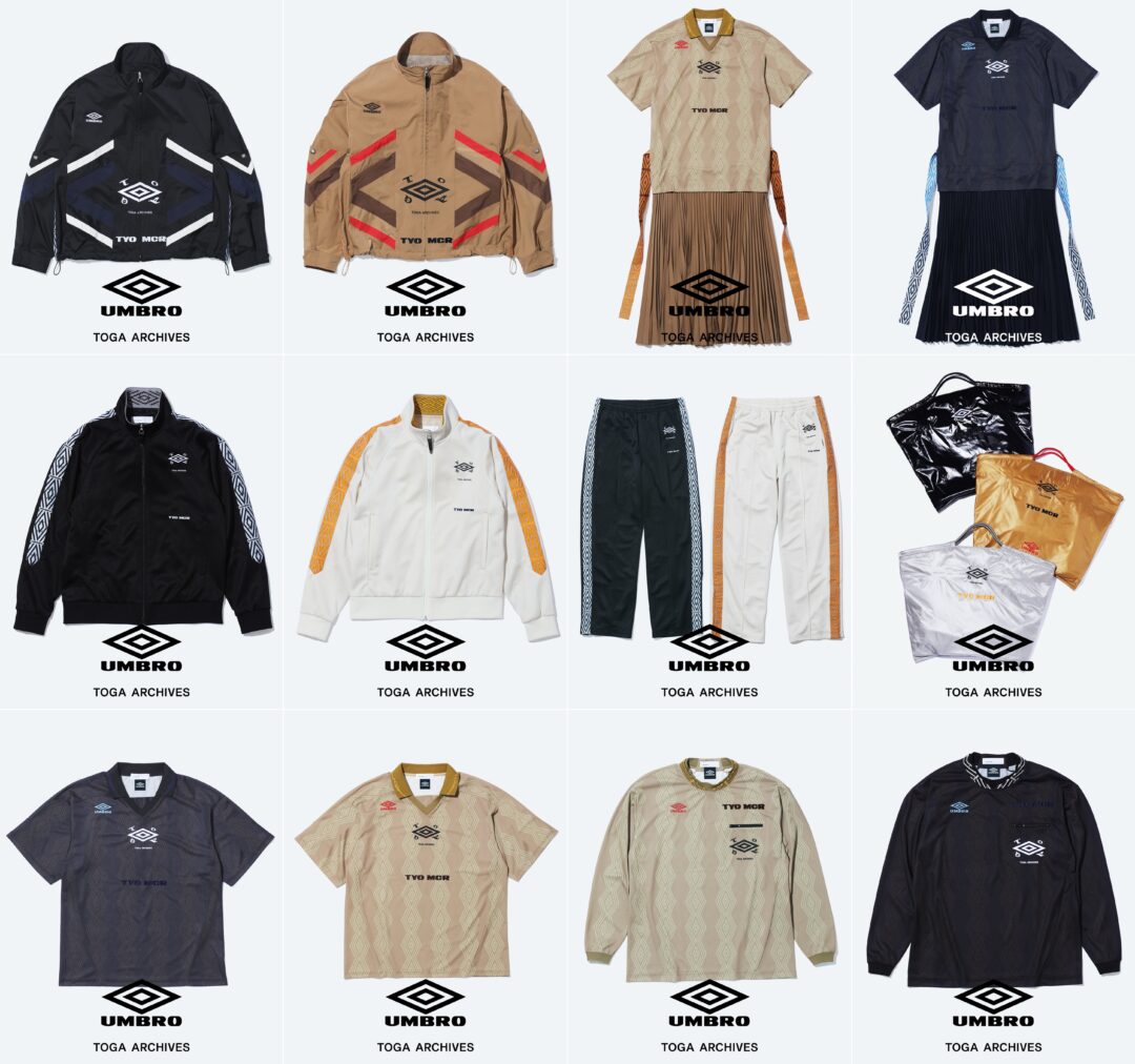 TOGA × UMBRO 2026 SS コラボが3/19 発売 (トーガ アンブロ)