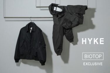 HYKE for BIOTOP 2026 SS “TYPE CWU-36/P JACKET”が2026年 3/7 発売 (ハイク ビオトープ)