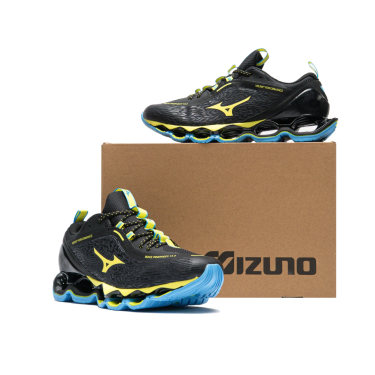 【2026年 3/21 発売】VRUNK × Mizuno WAVE PROPHECY 13.2 “Black/Light Blue/Yellow” (ブランク ミズノ ウェーブ プロフェシー) [D1GD2618-01]