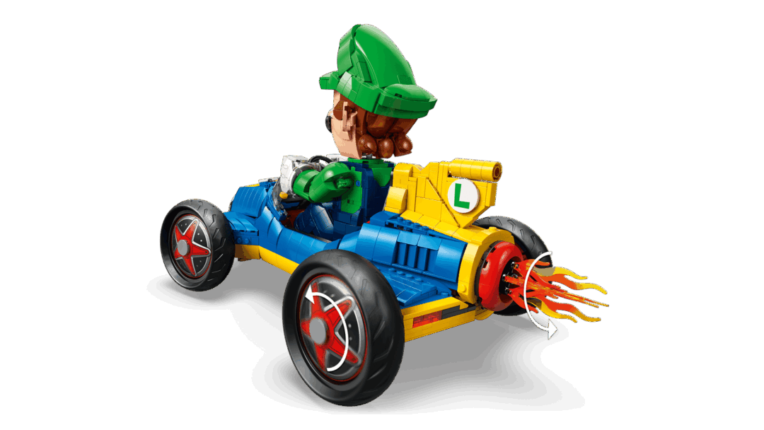 レゴ × スーパーマリオ “ルイージ Ｇフォースカート”が2026年 4/1 発売 (LEGO SUPER MARIO CART Luigi G Force Skirt)