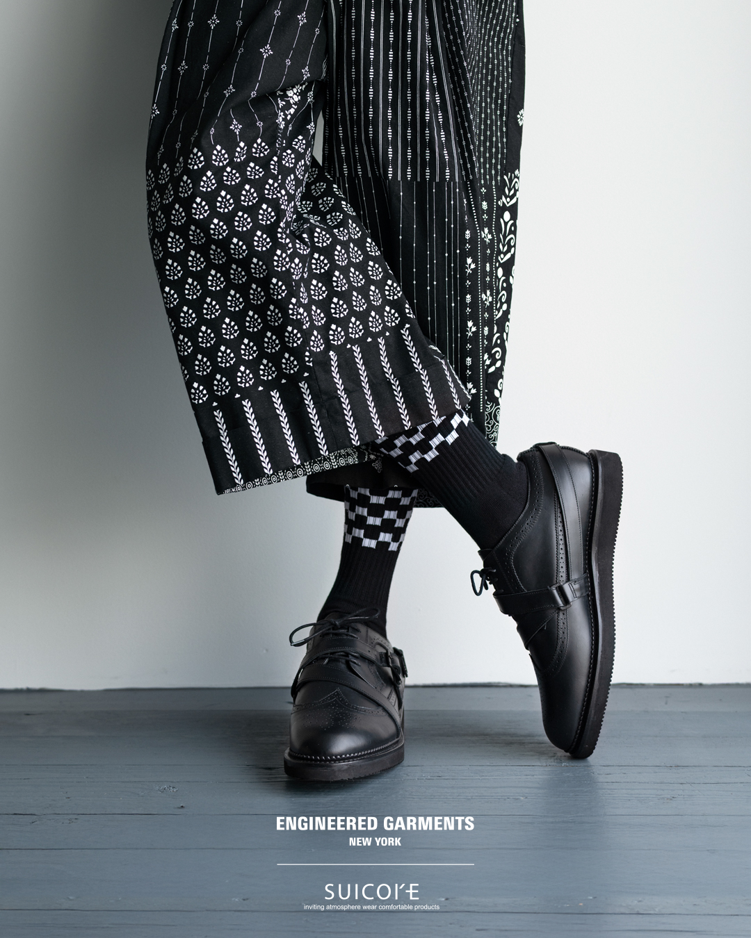 Engineered Garments × SUICOKE “STRAP WINGTIP SHOES”が2026年 3/27 発売 (エンジニアド ガーメンツ スイコック)