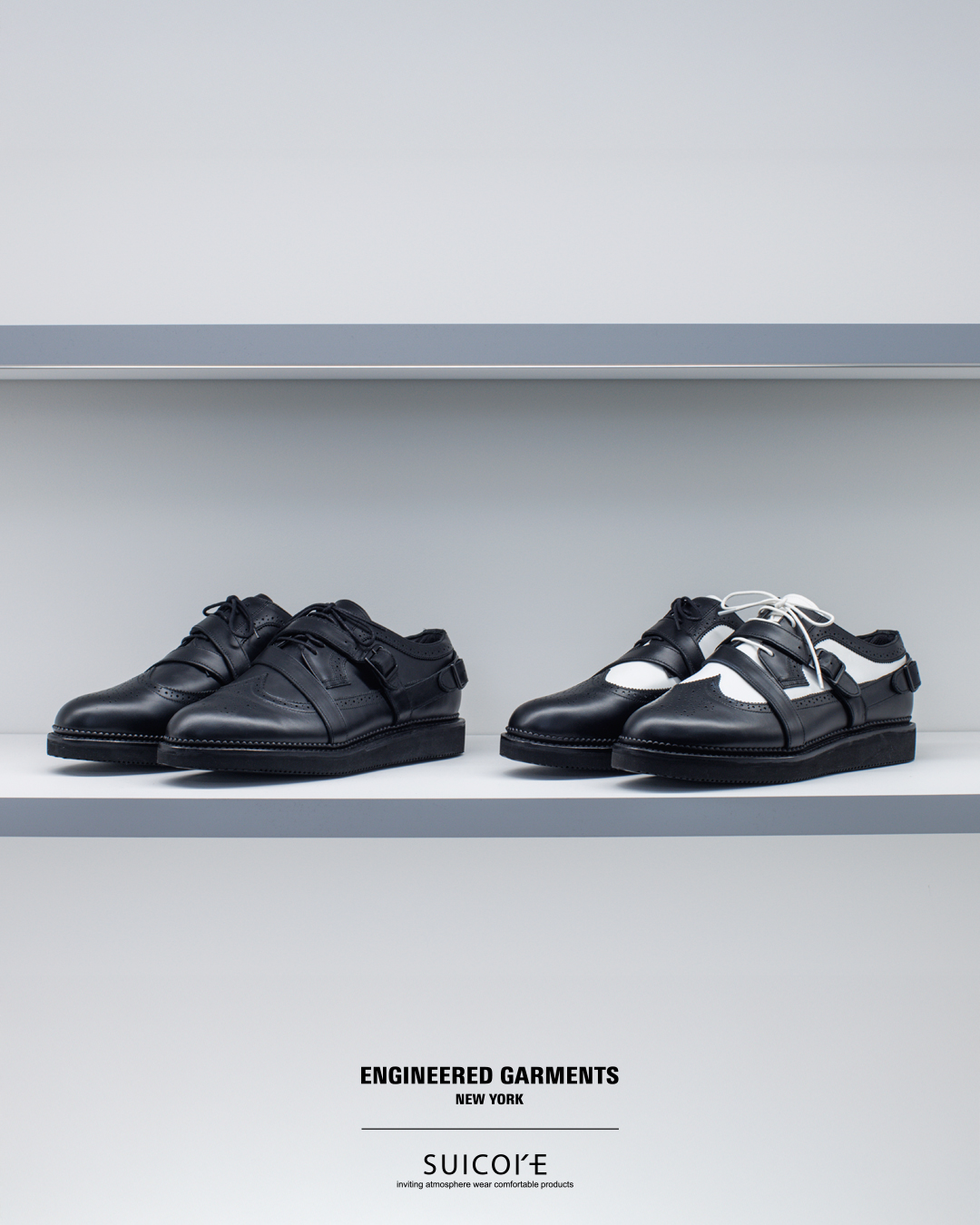 Engineered Garments × SUICOKE “STRAP WINGTIP SHOES”が2026年 3/27 発売 (エンジニアド ガーメンツ スイコック)