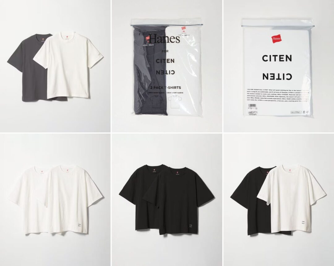 Hanes × CITEN 2026 SS 別注 "2パックロゴT"が3/19 発売 (ヘインズ シテン)