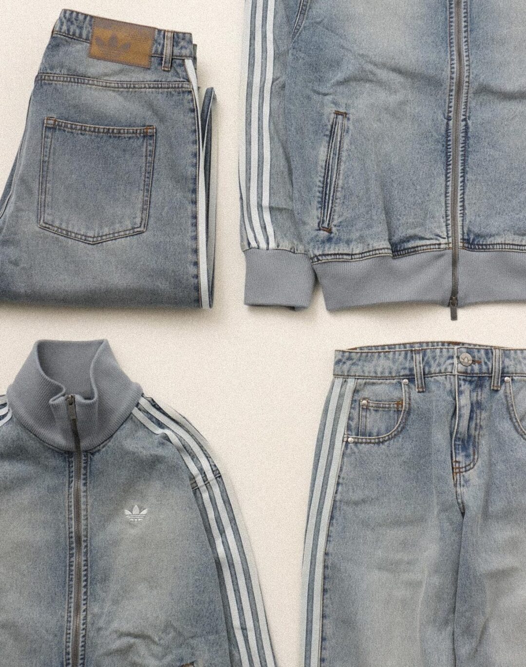 【2026年 3/13 発売】atmos × adidas Originals "Denim FireBird Track Top & Pants" (アトモス アディダス オリジナルス "デニム ファイヤーバード トラックトップ パンツ") [KS2227/KS2230]
