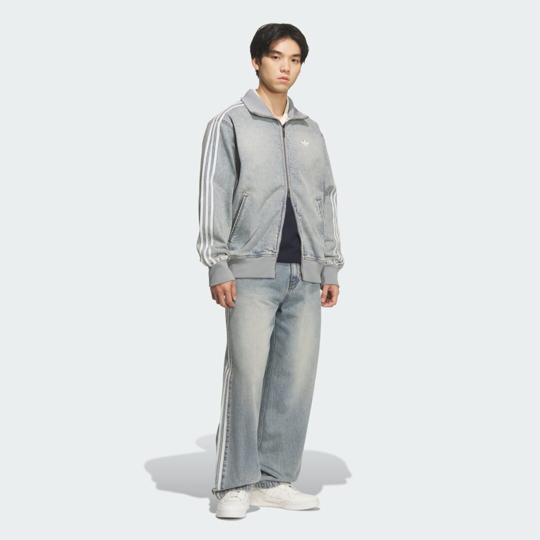 【2026年 3/13 発売】atmos × adidas Originals “Denim FireBird Track Top & Pants” (アトモス アディダス オリジナルス “デニム ファイヤーバード トラックトップ パンツ”) [KS2227/KS2230]
