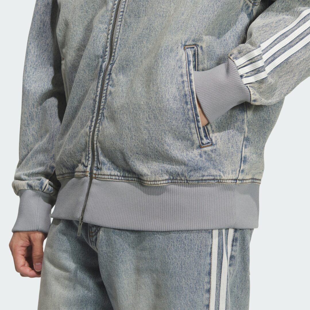 【2026年 3/13 発売】atmos × adidas Originals “Denim FireBird Track Top & Pants” (アトモス アディダス オリジナルス “デニム ファイヤーバード トラックトップ パンツ”) [KS2227/KS2230]