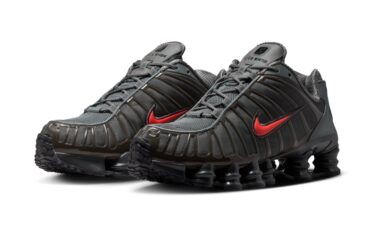 【2026年 4/1 発売】NIKE SHOX TL SE “Smoke Grey/Bright Crimson” (ナイキ ショックス TL “スモークグレー/ブライトクリムゾン”) [IQ6599-003]