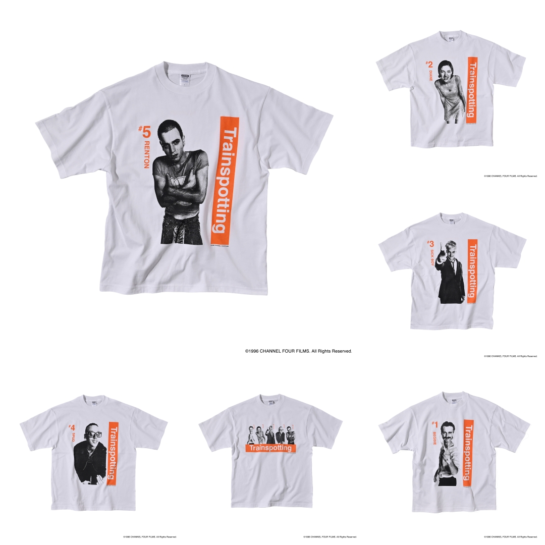 映画『トレインスポッティング』公開30周年を記念したオフィシャル復刻Tシャツが2026年 4/7 発売 (Trainspotting BARNEYS NEW YORK バーニーズ ニューヨーク)