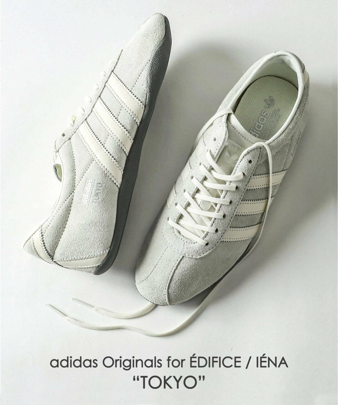 【2026年 4月下旬 発売】adidas Originals for EDIFICE/IENA TOKYO “White/Grey” (アディダス オリジナルス フォー イエナ/エディフィス トウキョウ “ホワイト/グレー”)