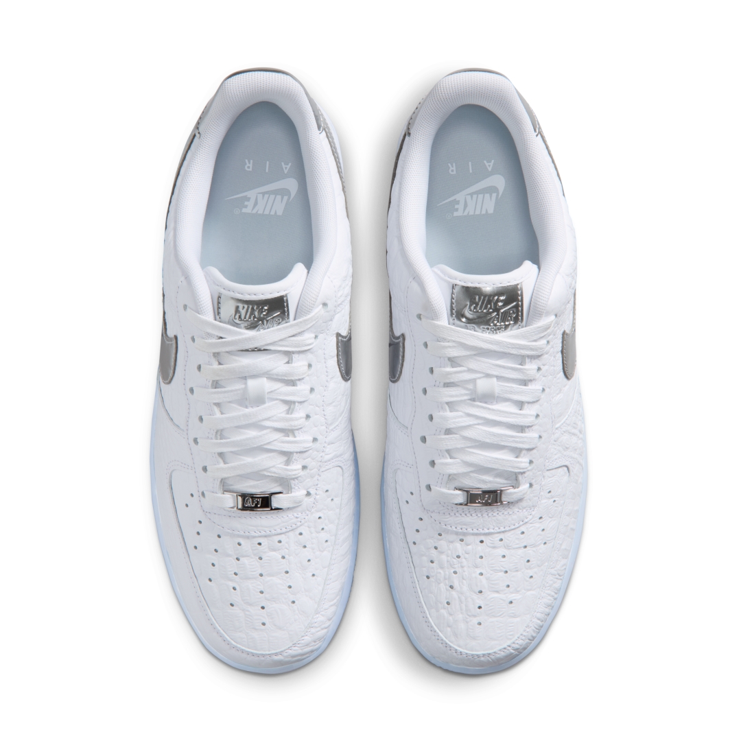 【2026年 3/20 発売】NIKE AIR FORCE 1 LOW “Croc/White/Chrome” (ナイキ エア フォース 1 ロー “クロコ/ホワイト/クローム”) [IR1981-100]