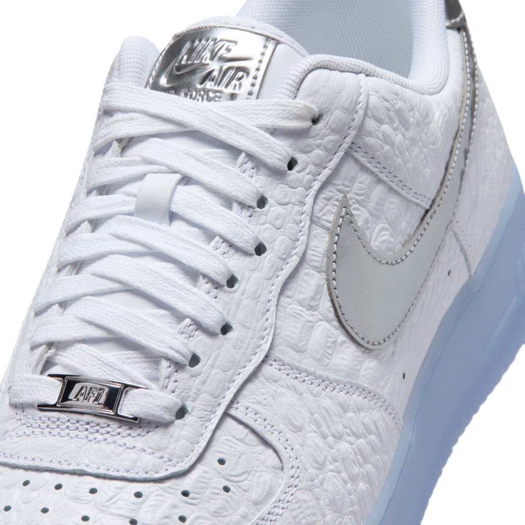 【2026年 3/20 発売】NIKE AIR FORCE 1 LOW “Croc/White/Chrome” (ナイキ エア フォース 1 ロー “クロコ/ホワイト/クローム”) [IR1981-100]