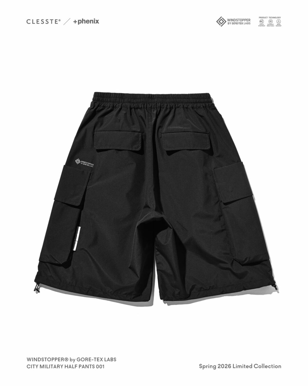 CLESSTE × Plus Phenix 2026 SS 別注 “WINDSTOPPER by GORE-TEX LABS CITY MILITARY HALF PANTS 001”が3/4 発売 (クレスト プラスフェニックス ゴアテックス ウィンドストッパー パンツ)