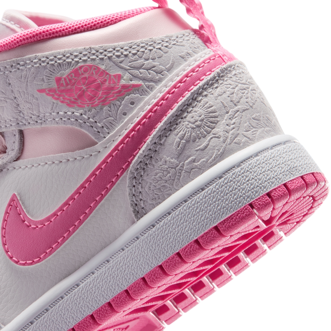 【2026年 発売予定】NIKE GS AIR JORDAN 1 MID “Pink Bloom” (ナイキ エア ジョーダン ミッド “ピンクブルーム”) [II0591-001]